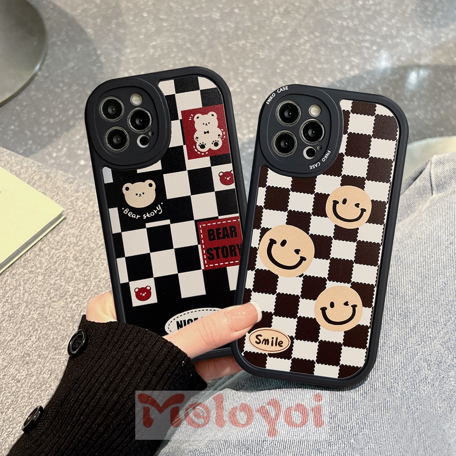 Soft Case Motif Smiley Bear Untuk Samsung A32 A73 5G A53 A03 A23 A02s A33 A03s A13 A50s A12 A30s A50 M11 A22 A21s A51 A52 A71 M22S A52s A3S