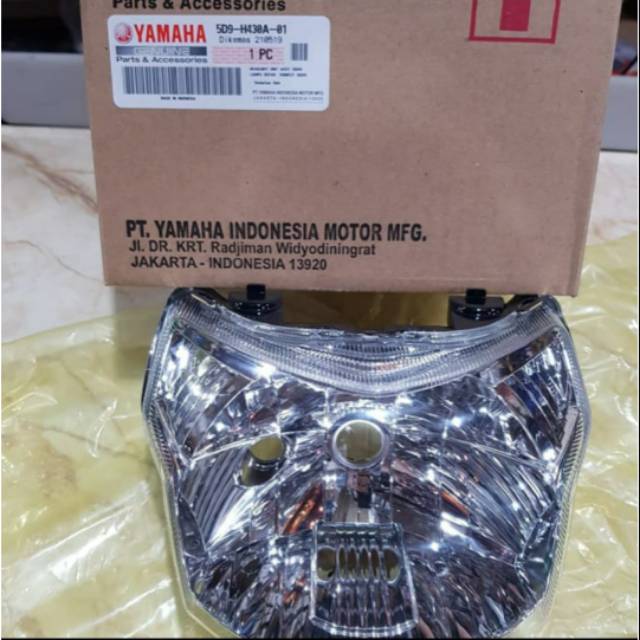 REFLEKTOR LAMPU DEPAN VEGA ZR ASLI ORIGINAL YAMAHA 5D9 H430A 01