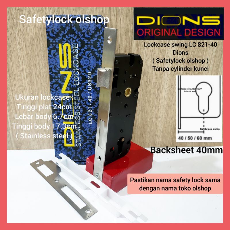 Lockcase swing LC 821-40 Dions