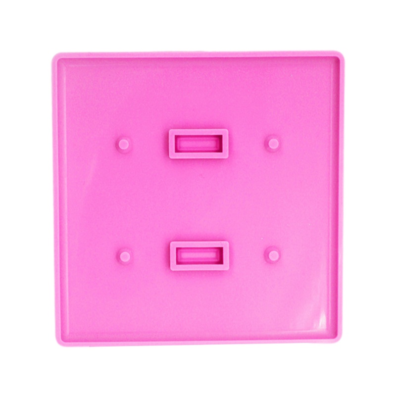 SIY  DIY Crafts Epoxy Resin Mold USB Socket Panel Light Switch Cover Silicone Mould