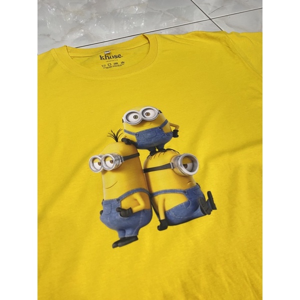 KHOSE Kaos Unisex Dewasa Couple MINION EDITION Size S-XXL