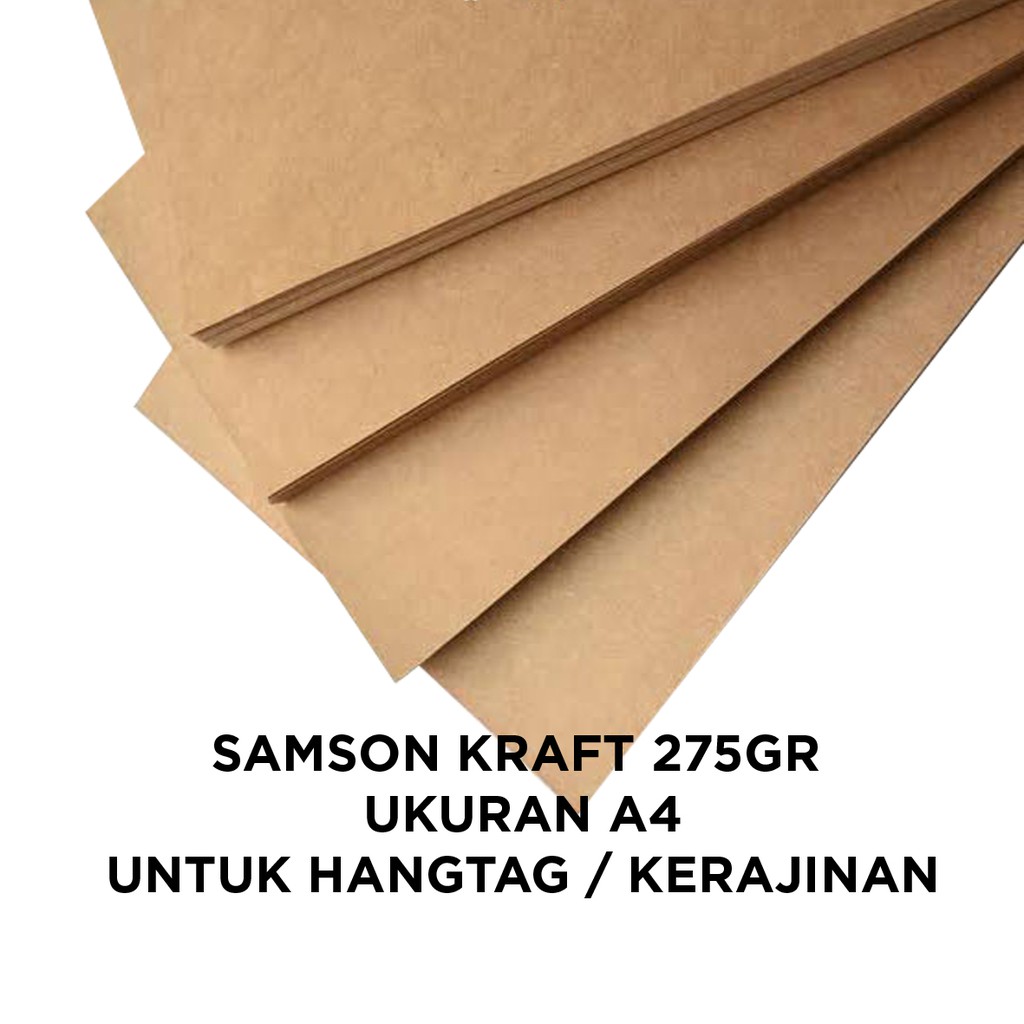 

Ready Stock Kertas Samson Coklat 275gr Ukuran A4 Harga Murah
