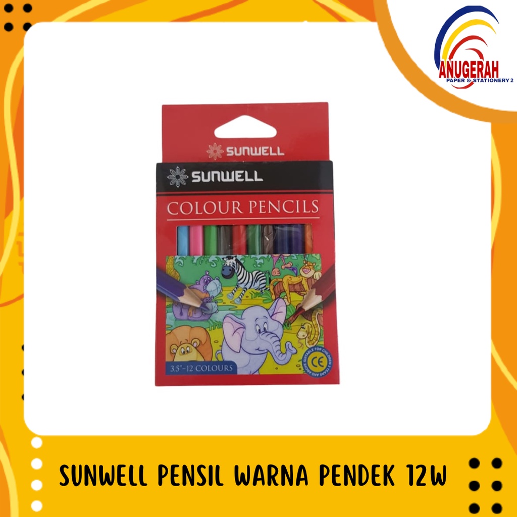 

SUNWELL PENSIL WARNA 12 WARNA PENDEK (PCS)