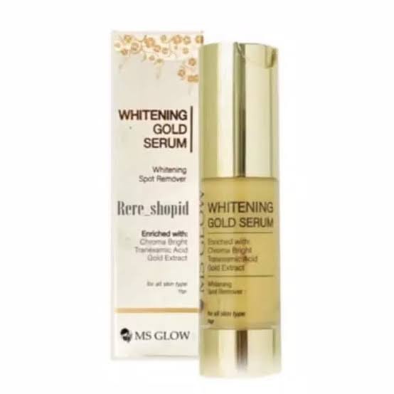 MS GLOW SERUM WHITENING GOLD | untuk masalah flek dan noda hitam