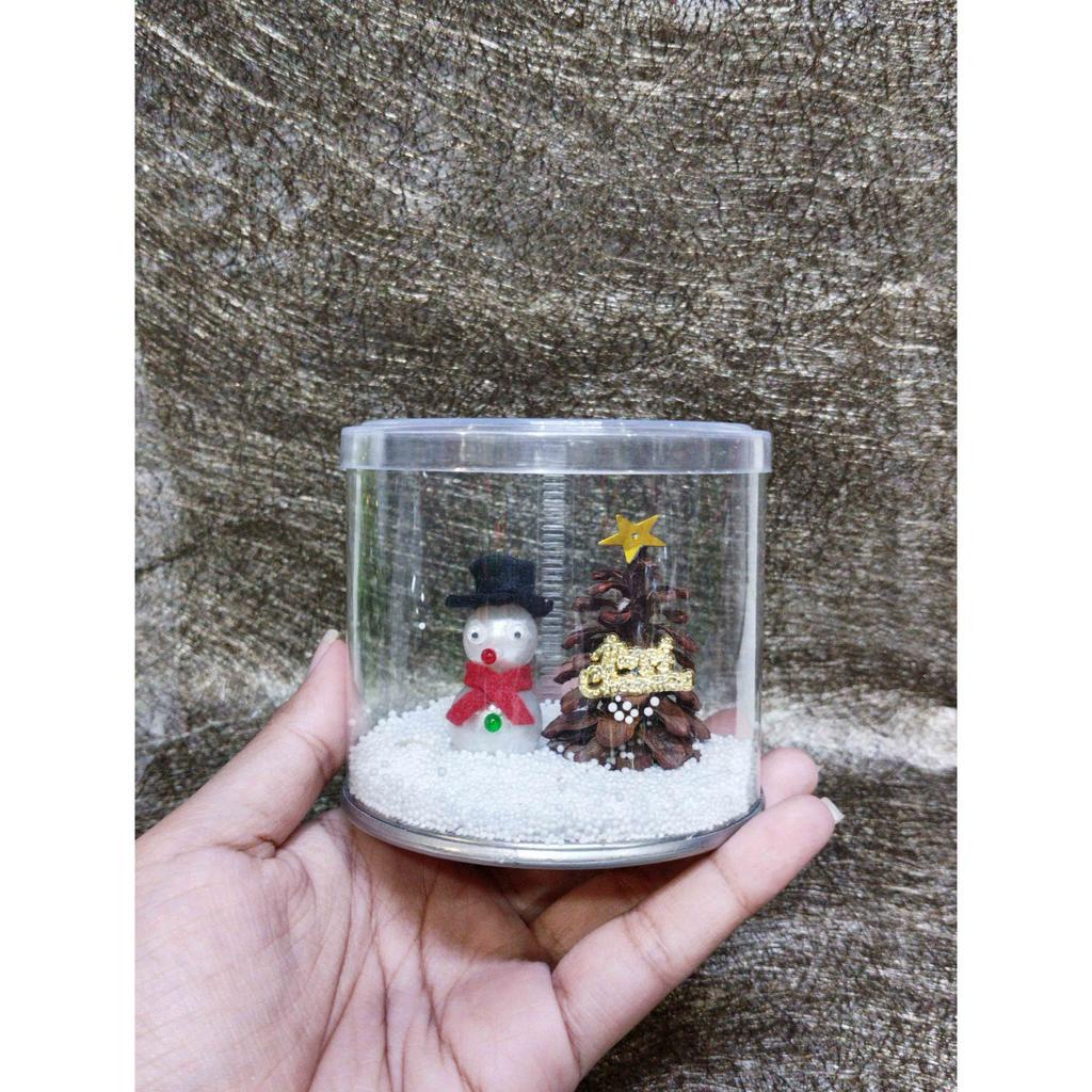 Snowman Jar - winter decoration, acc christmas