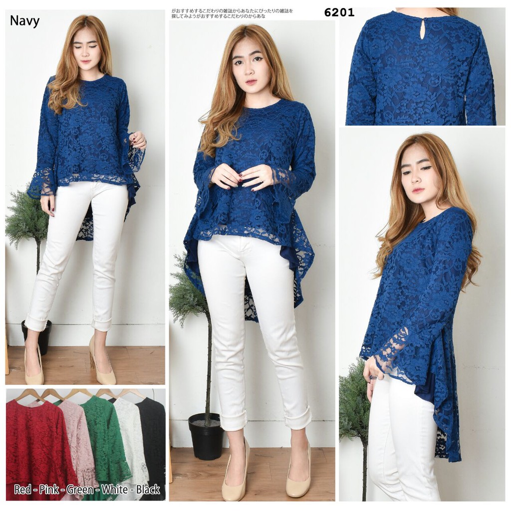 LUVE COLLECTIONS - ATASAN BRUKAT - ATASAN BRUKAT WANITA - BLOUSE BRUKAT - BLOUSE BRUKAT WANITA