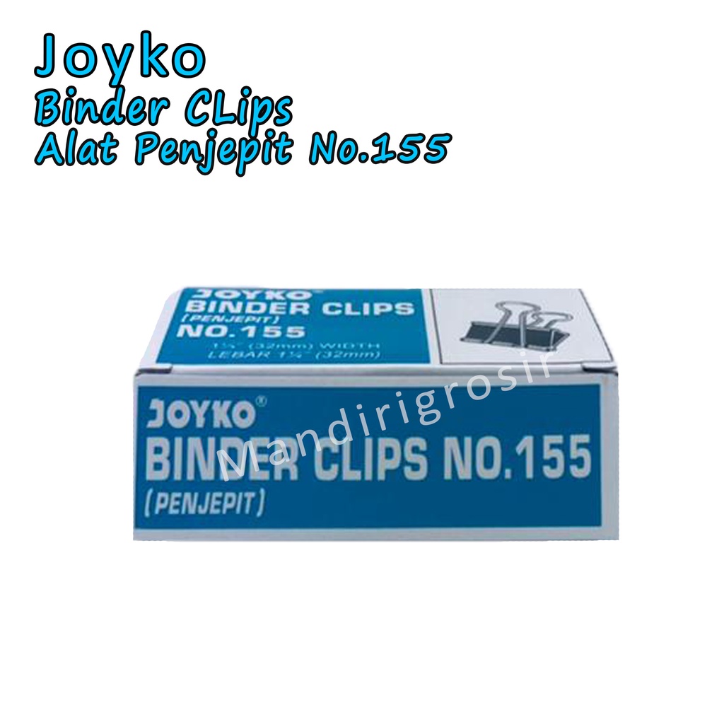 Binder CLips No.155 * Joyko * Alat Penjepit * Isi 12pcs