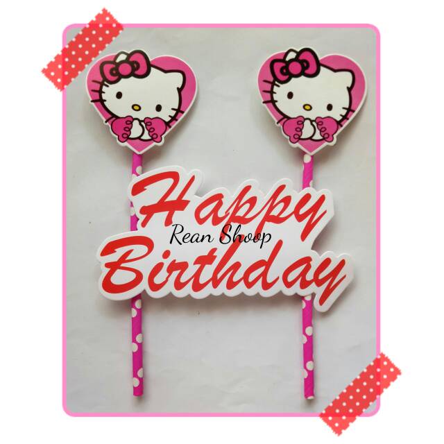 Jual Topper cake happy birthday kue ulang tahun hiasan ulang tahun