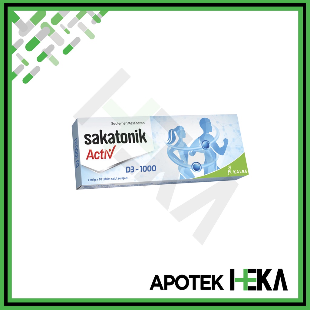 Sakatonik Activ D3 1000 IU Box isi 10 Tablet - Vitamin D (SEMARANG)
