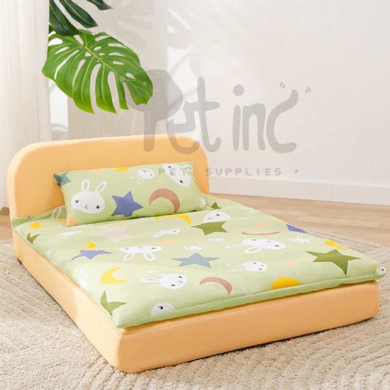 Chimdae pet sponge bed set with pillow and blanket