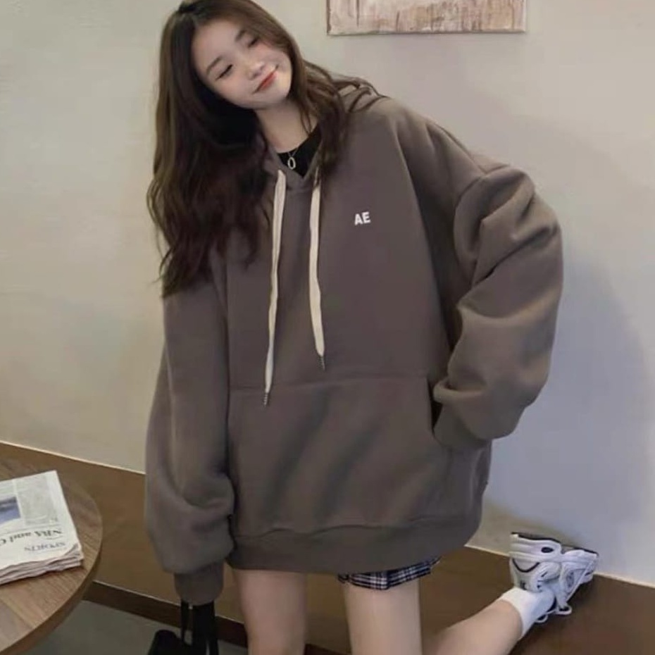 (V1) XXL AE (BORDIR) SWEATER HODIE OVERSIZED  FLEECE