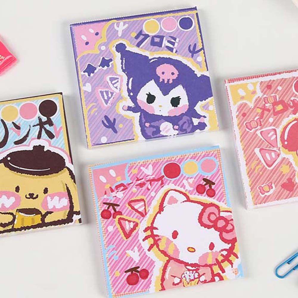 Mxbeauty Kartun Memo Pads Kitty Cat Warna-Warni Scrapbook Dekorasi To Do List Pengingat Pasokan Kantor Hadiah Diary Alat Tulis Serpihan Planner Kertas