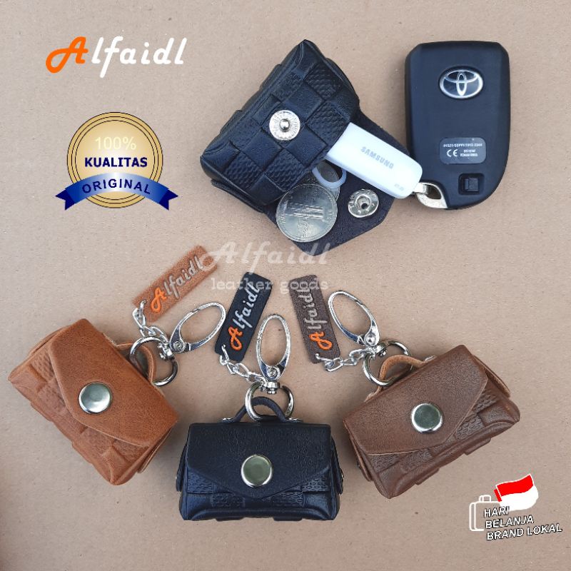 Dompet STNK Gantungan Kunci Mobil/ Motor Pengaman Kunci Mobil/ Motor Dompet Kunci Mobil/ Motor Original Alfaidl