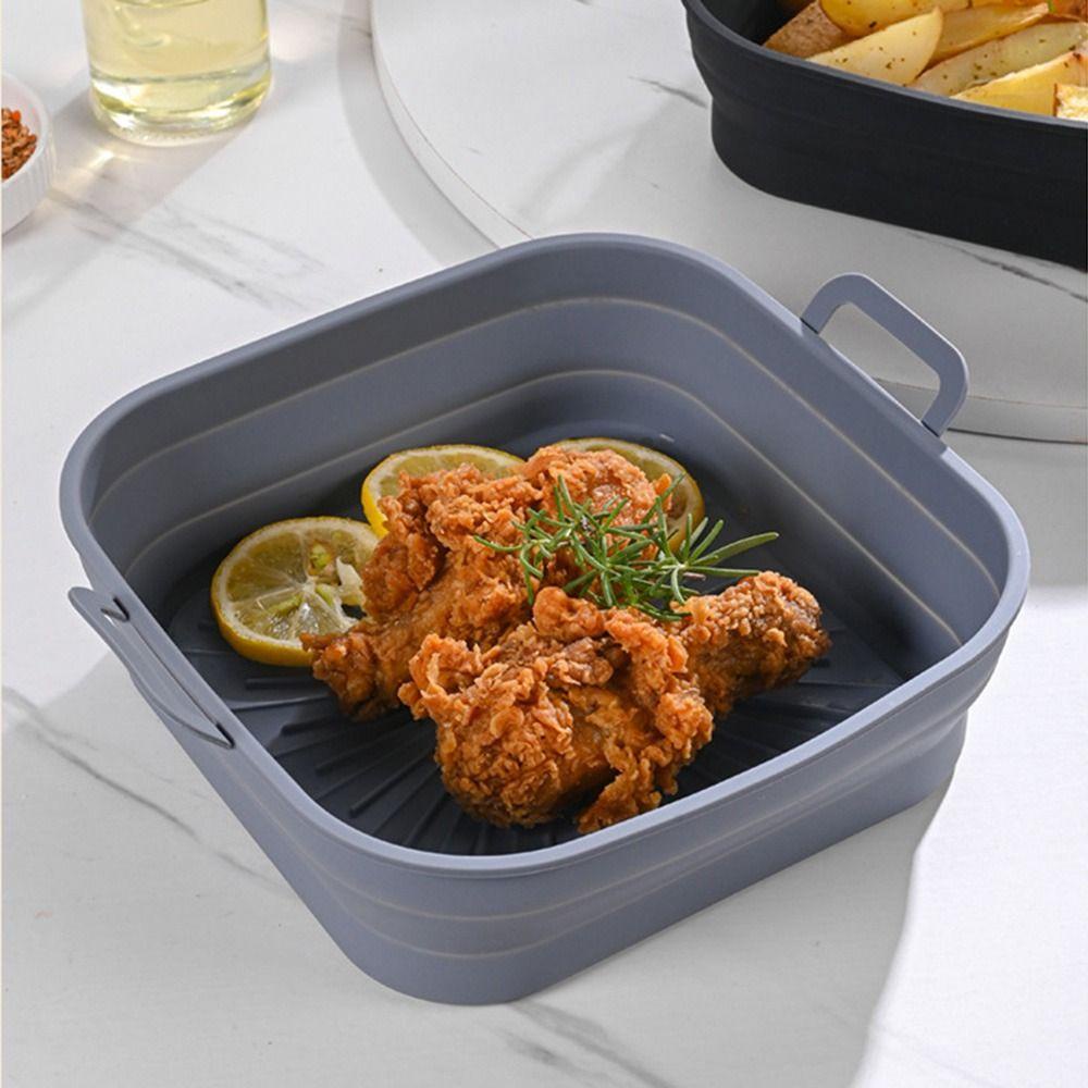 Preva Square Silicone Pot Pizza Plate Masak Reusable Baking Basket