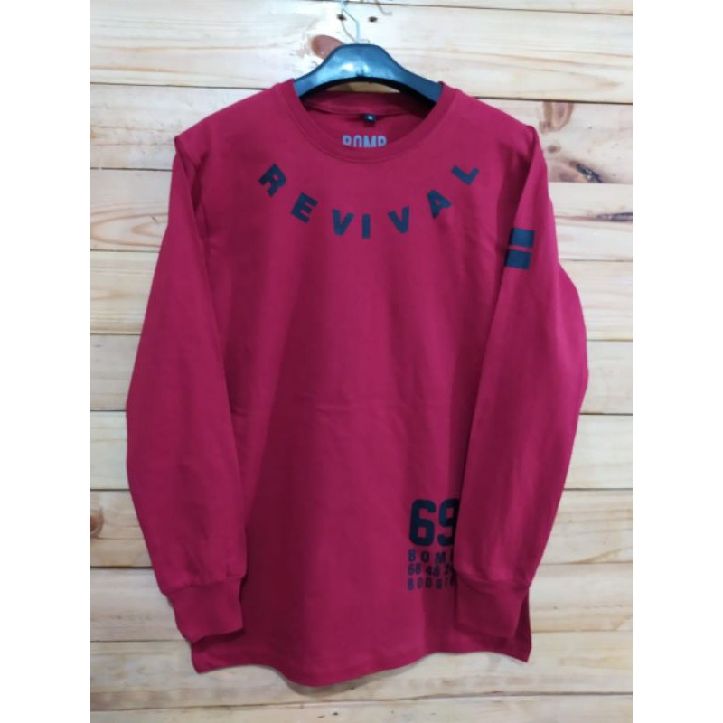 Kaos Distro Lengan Panjang Revival Bombboogie terbaru