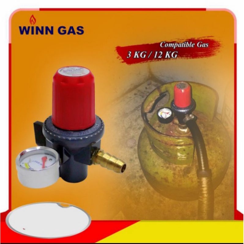 Regualtor Win Gas   Regulator Hp Winn Gas 181 M, Regulator Tekanan Tinggi + Meter