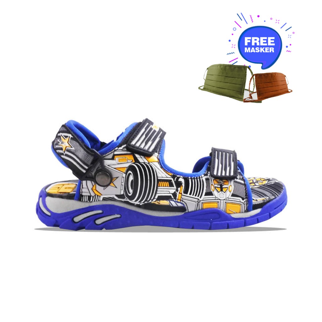 TREKKERS Sandal Anak G- Tformer  Hitam / Biru tua / Ramayana Cibitung