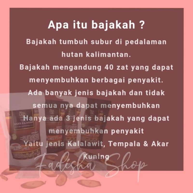 

TEH AKAR BAJAKAH ASLI KALIMANTAN PREMIUM