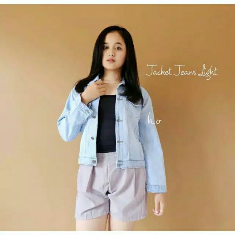 JACKET CROPTY  /  JACKET JEANS WANITA