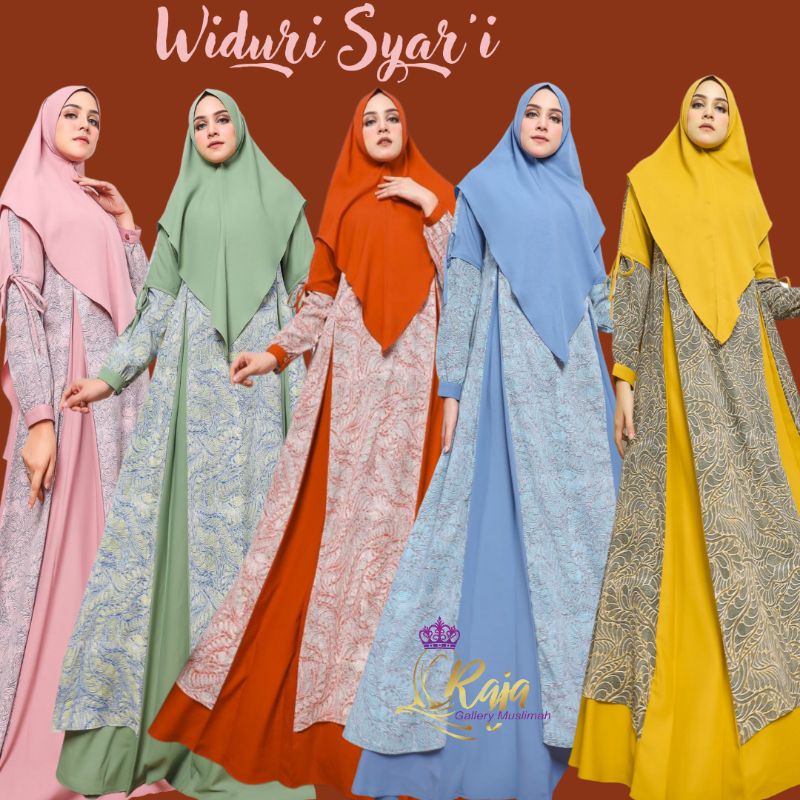 Gamis/DRESS Set Widuri Syari Original Hanasangka