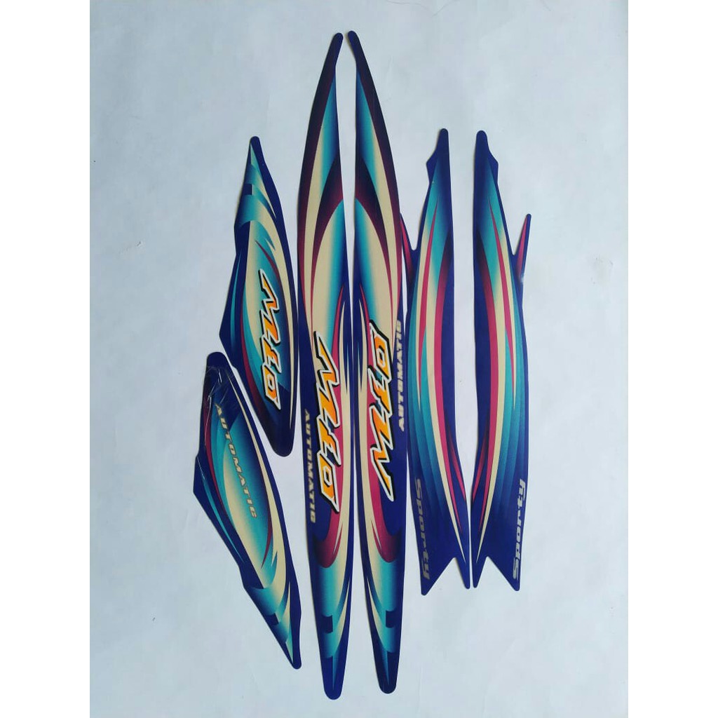 stiker striping yamaha mio sporty 2007 biru