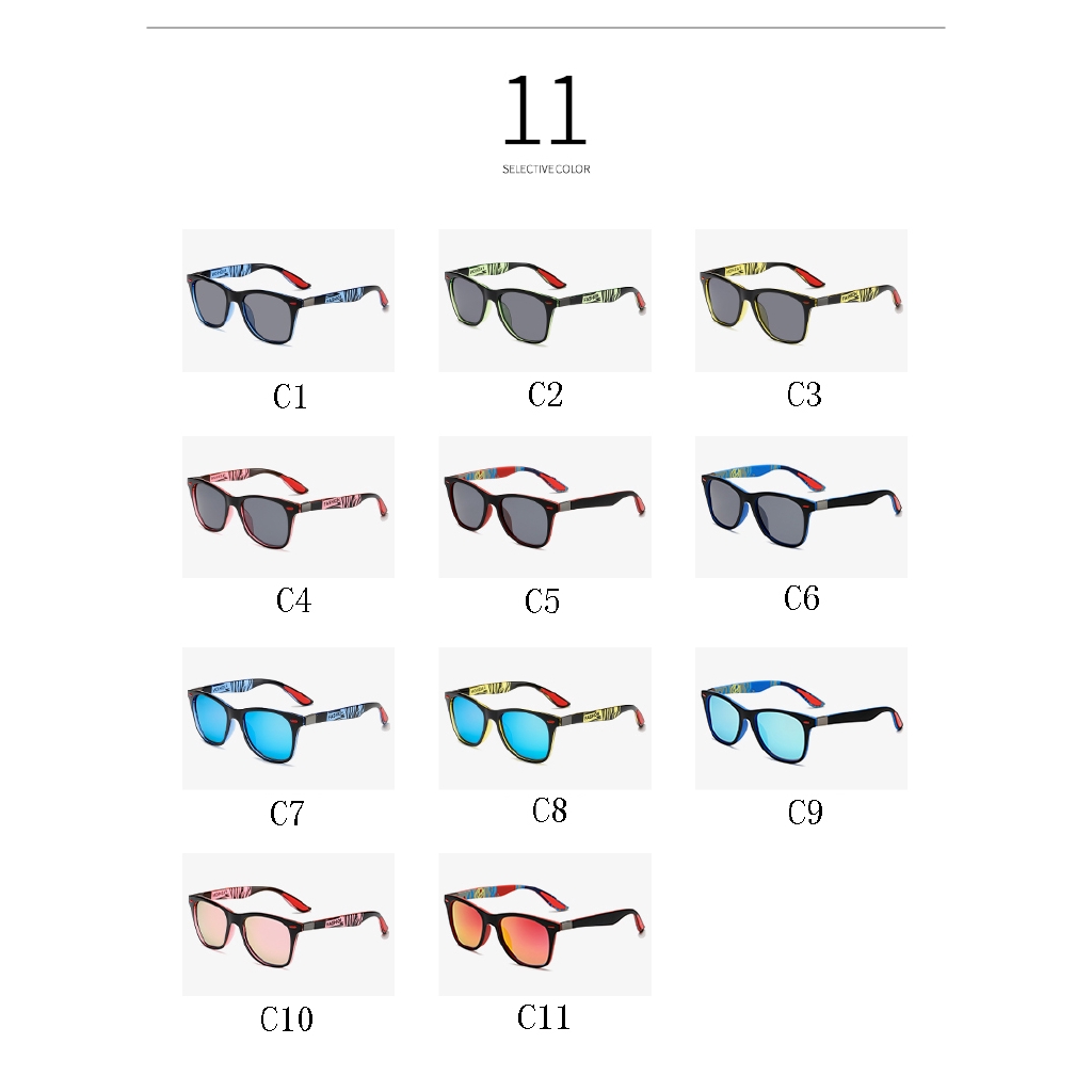 Kacamata Hitam Polarized Uv400 Bentuk Kotak Gaya Vintage Klasik Untuk Pria Dan Wanita