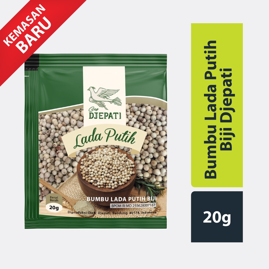 

Cap Djepati Lada Putih Biji 20 Gr