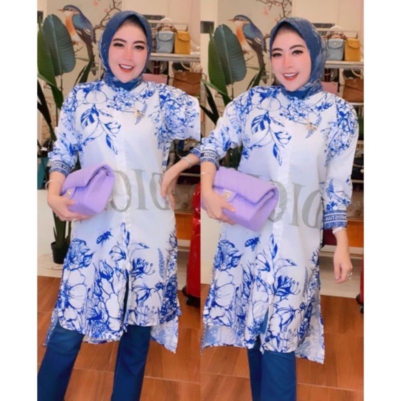 TUNIK BERGAMBAR // BUNGA DR FASHION IMPORT BKK