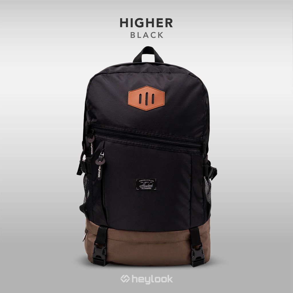 HEYLOOK Project - (Free Raincover) Tas Ransel Pria Backpack HIGHER Prime Tas Ransel Laptop Sekolah Kuliah Tas Punggung Wanita