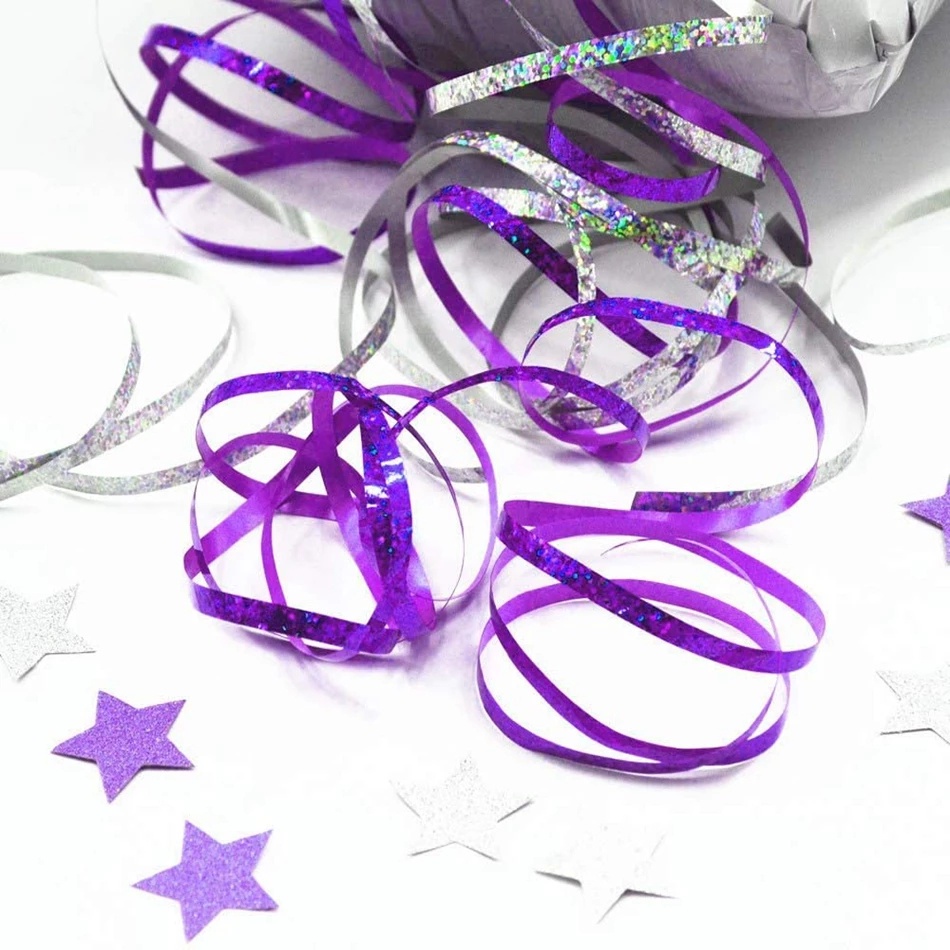 [10M balloon ribbon][party accessories laser ribbons][crafts happy birthday home decoration][ kids balloon chain wedding diy]