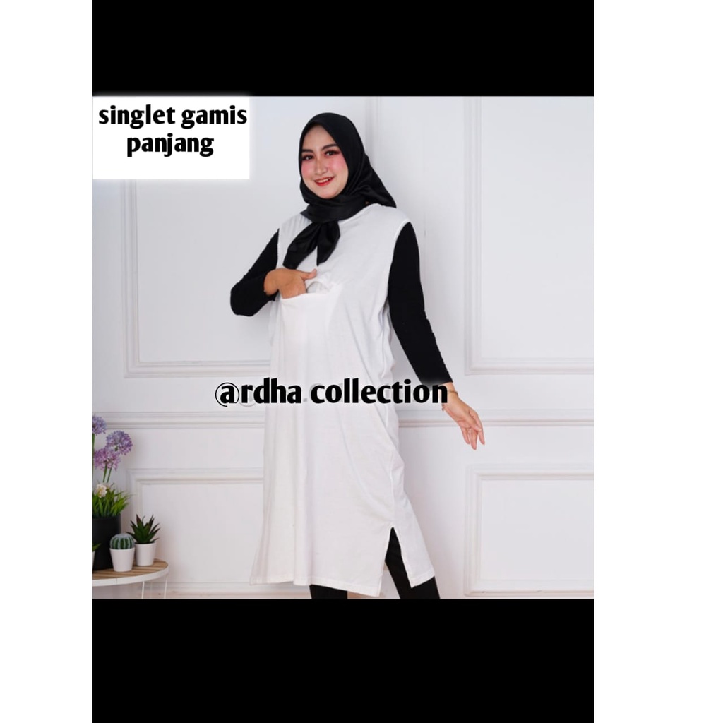 Gamis singlet haji wanita