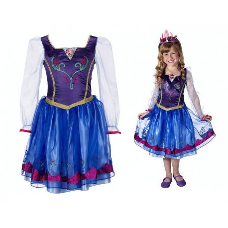 Frozen Anna Dress Princess Pesta Costume Elsa Dress