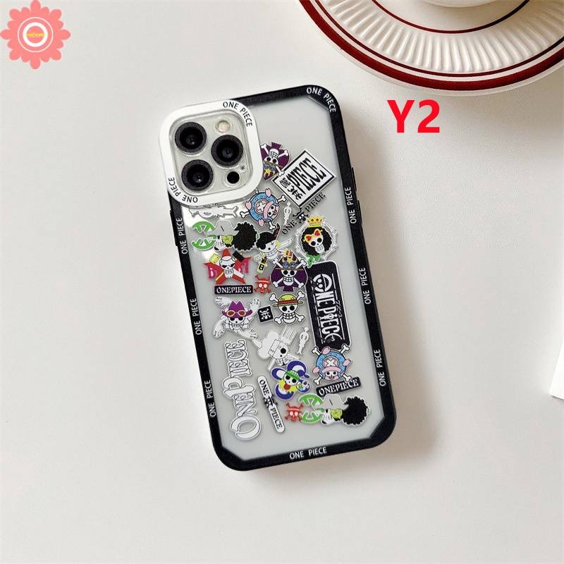 Soft Case TPU Motif Kartun One Piece Untuk IPhone 11 7 8Plus X 6 6s XR XS Max SE 2020 12 13 Pro Max