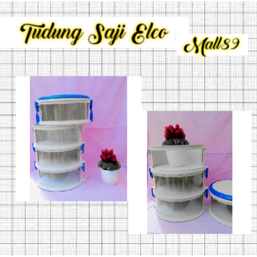 Tudung Saji Elco Rantang 4 Susun ~ Mall 89 ( COD )