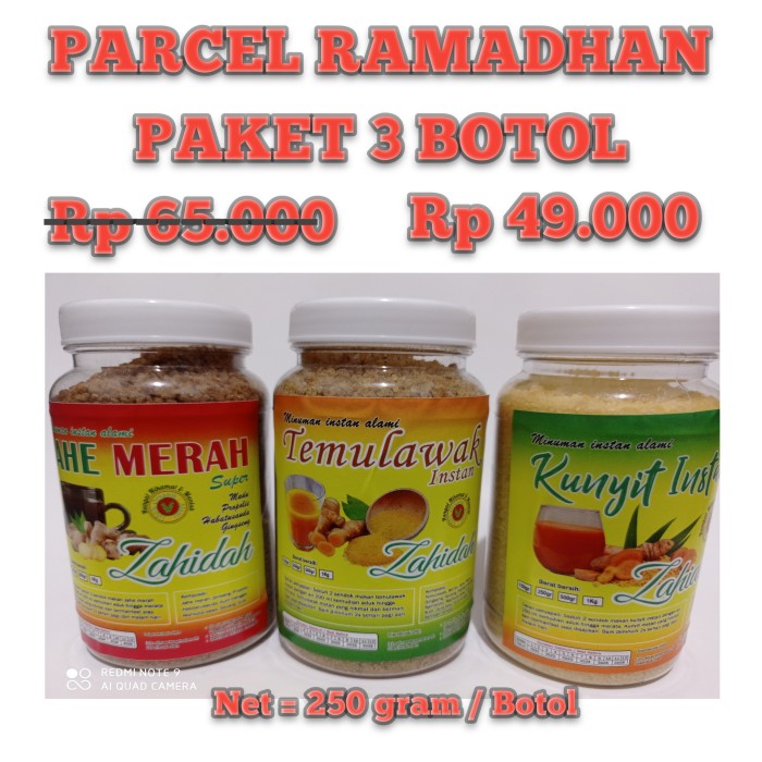 

Parcel ramadhan 3 botol 49.000 bebas pilih produk