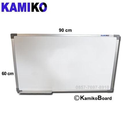 

(COD) Whiteboard Kamiko Uk 60 cm x 90 cm Gantung Magnetic BERGARANSI Kode 1160