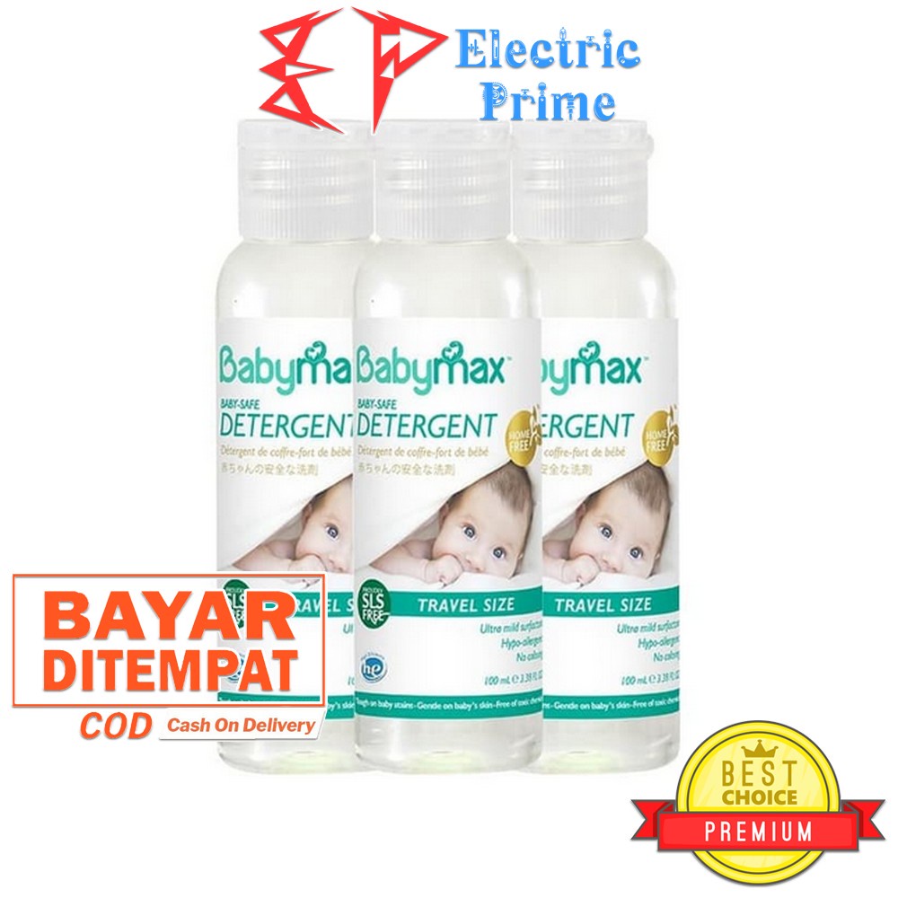 Paket 1x Babymax Detergent Dan 1x Bottle Untensils Cleanser Travel Size 100ml Sabun Antiseptik