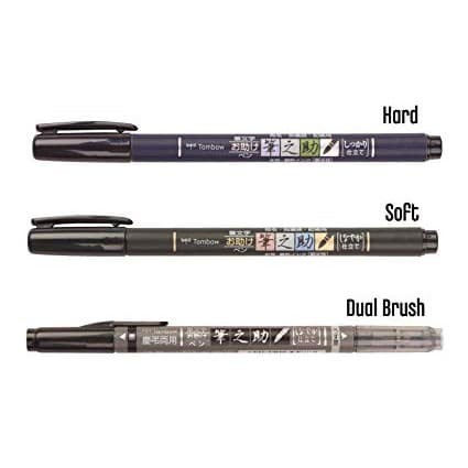 

kaligrafi-perlengkapan- tombow fudenosuke brush pen - soft tip -perlengkapan-kaligrafi.
