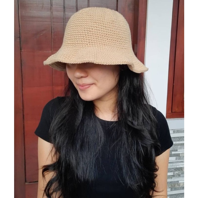 Bucket Hat Rajut Handmade