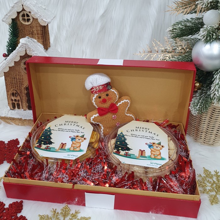 

Paket dekorasi hampers natal christmas parcel hadiah kue kering 45