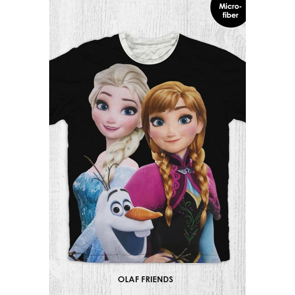 Baju Kaos Anak & Dewasa Frozen - Olaf Friends