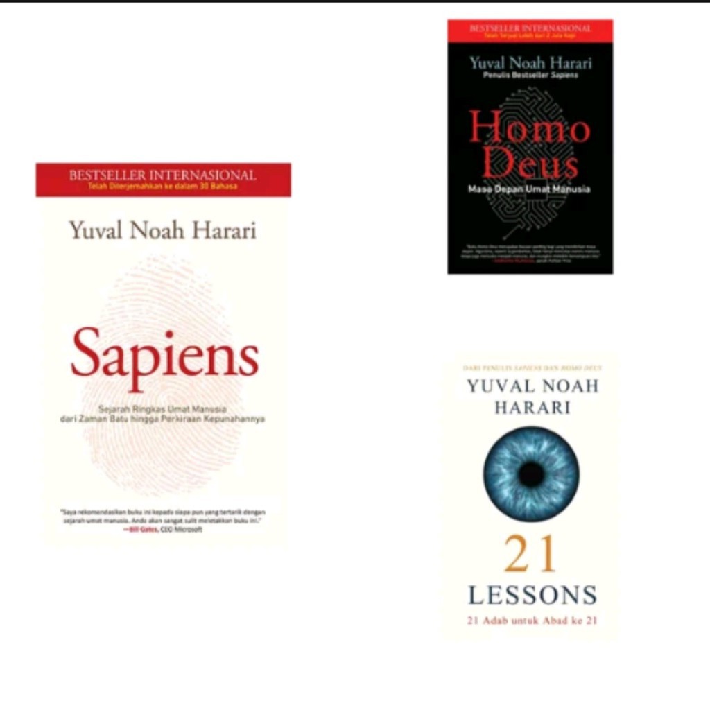 Buku Paket Yuval Noah Harari-  3 Buku