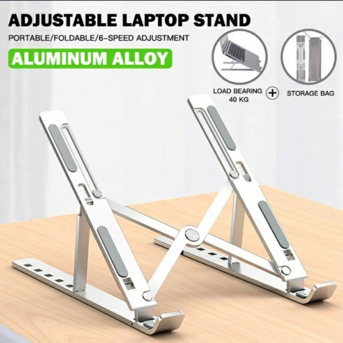 Meja Portable Laptop Stand - Dudukan Laptop Aluminium - Dudukan Ipad