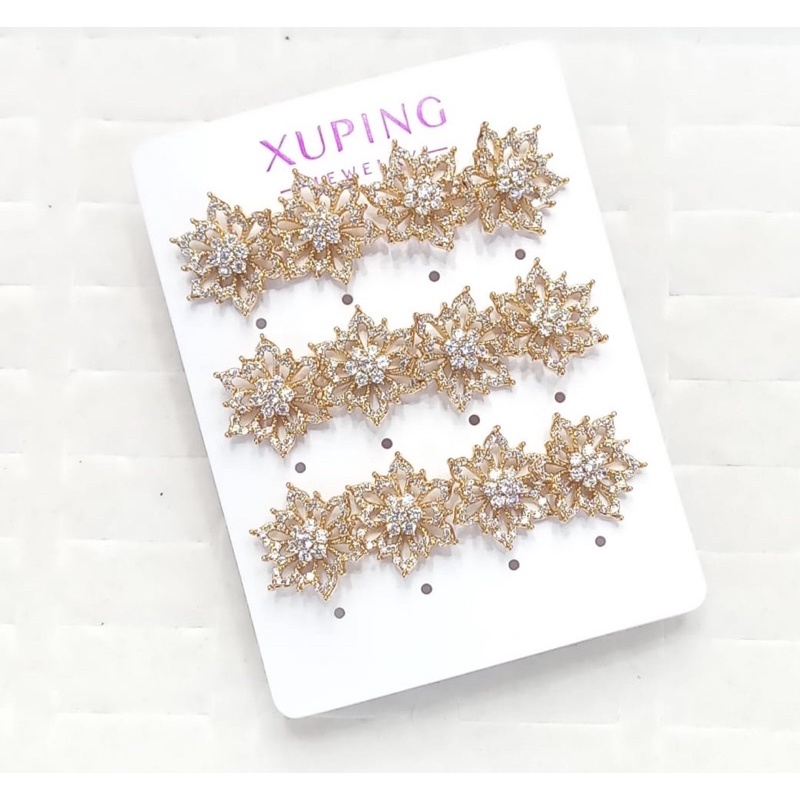 ANTING TUSUK EMAS DAN MAS PUTIH BANYAK MODEL TERBARU XUPING TERMURAH