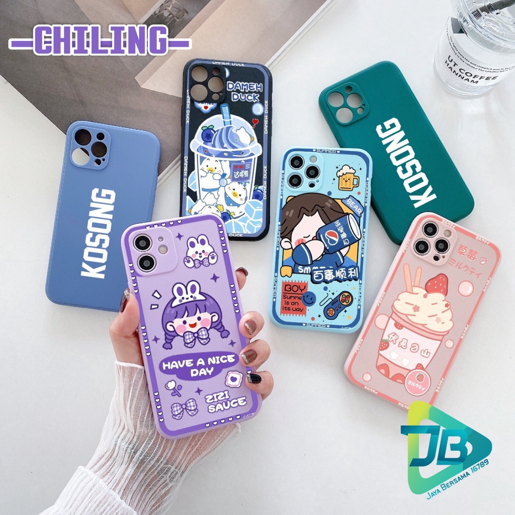 CASE CASING SOFTCASE SILIKON MACARON PELINDUNG KAMERA CHILING OPPO VIVO SAMSUNG XIAOMI REALME IPHONE ALL TYPE JB5379