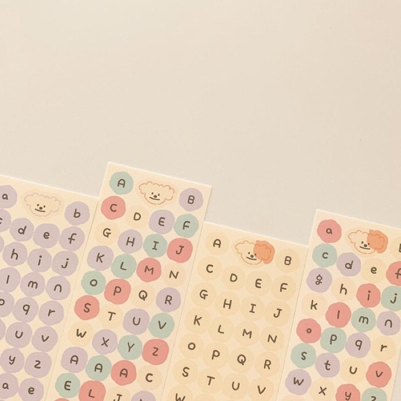 

Stiker Alfabet Stiker Huruf Berwarna / Stiker untuk Foto Mini