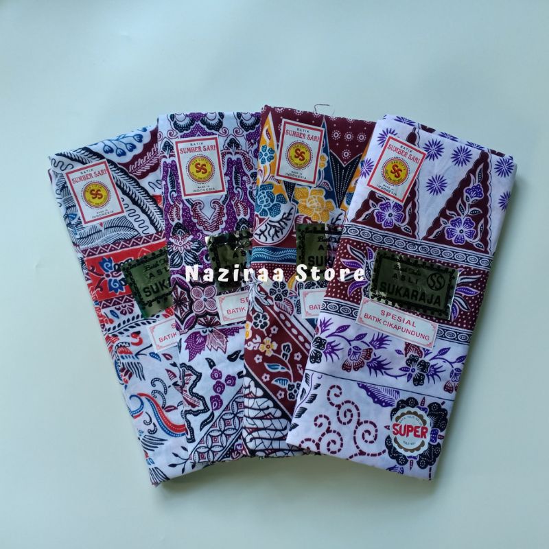 Kain Sarung Wanita Cap SUKARAJA, Kain Sarung Batik Wanita Ibu Melahirkan Sarung Jarik Halus