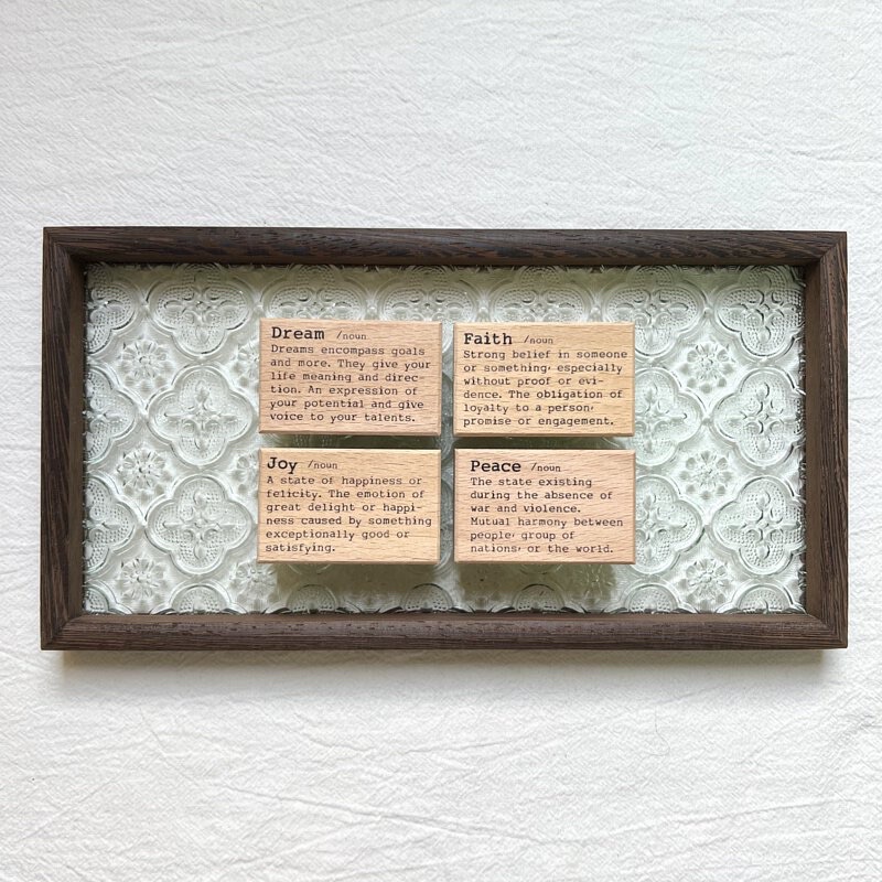 

Liberty Dictionary Series - Dream, Faith, Joy, Peace Rubber Stamps