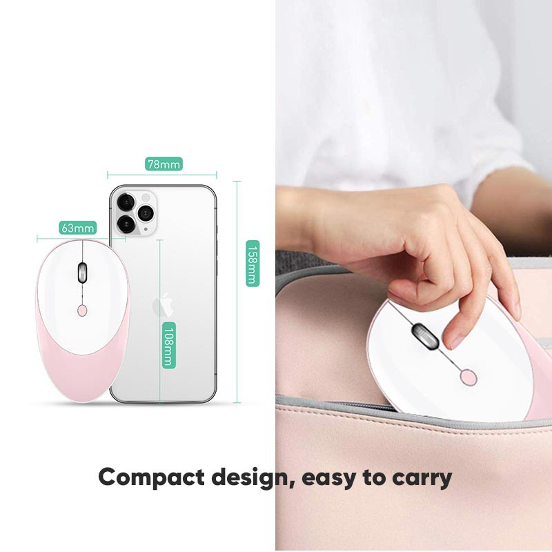 Bepop Mouse Bluetooth 3 Modes 2.4G Wireless Rechargeable 1600DPI