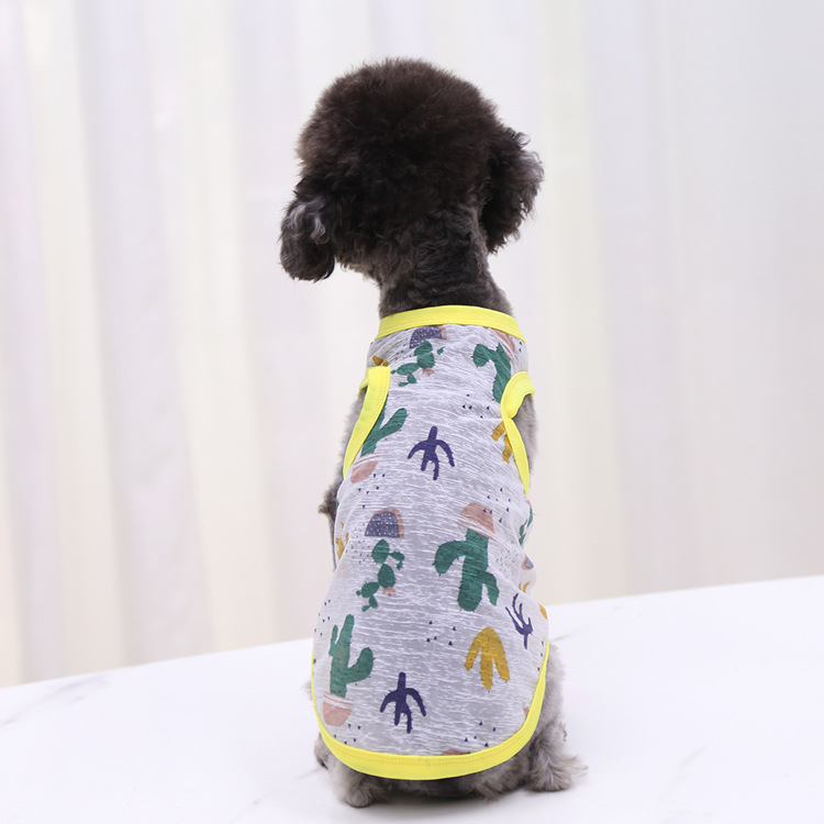 Small and Medium-sized Dogs Spring and Summer Sunscreen Vest Cool and Breathable Dog Vest Cat Pet Clothes Vest